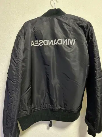 WINDANDSEA MA-1 블랙 L 사이즈