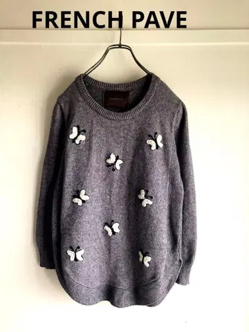 FRENCH PAVE 롱 슬리브 니트 초