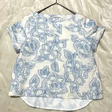 GREED 플라워 프린트 반팔 상의