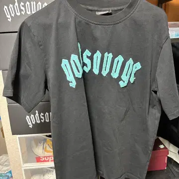 god savage 로고 티셔츠 블랙