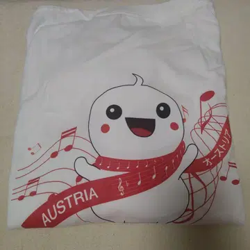 간사이 만박 오스트리아 빨흰빨 반팔 셔츠