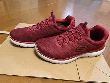 SKECHERS Lite-Weight 레드 스니커즈