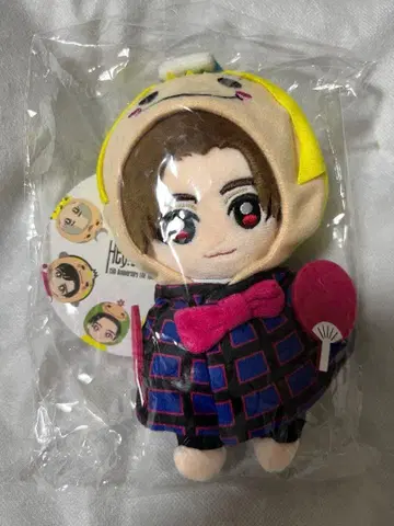 봉제 인형 마스코트 체크 무늬