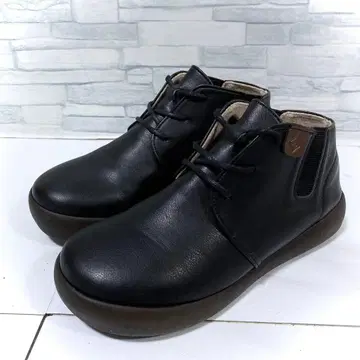 레게타카누 사이드 고어 부츠 경량 레이스업 블랙 블랙 23 M