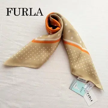 훌라 스카프 워셔블 실크 스몰 샴페인 골드 계열