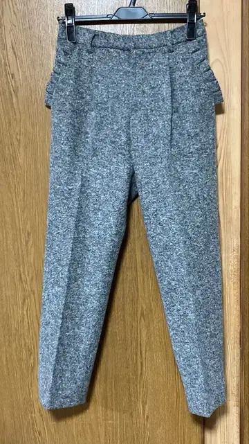 새상품급 mica&deal 그레이 센터 프레스 팬츠 38