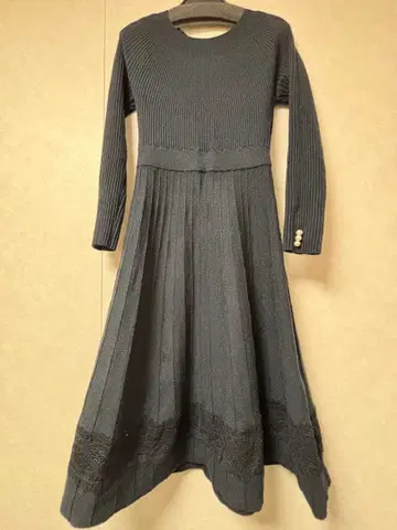 프로포션 바디 드레싱 니트 원피스 블랙