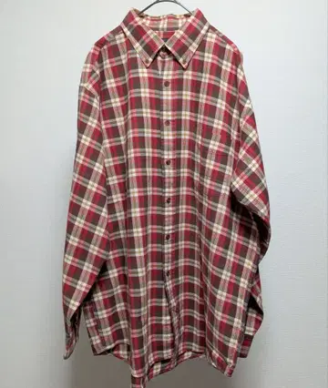 제이크루 얇은 소재 플란넬 셔츠  체크 셔츠 L 사이즈