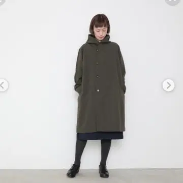 후디 코트 카키 그린