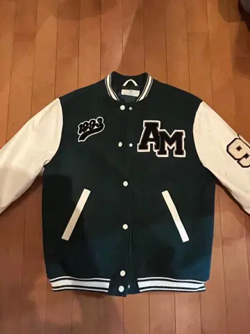 HM 바시티 자켓 1983 다크 그린/화이트