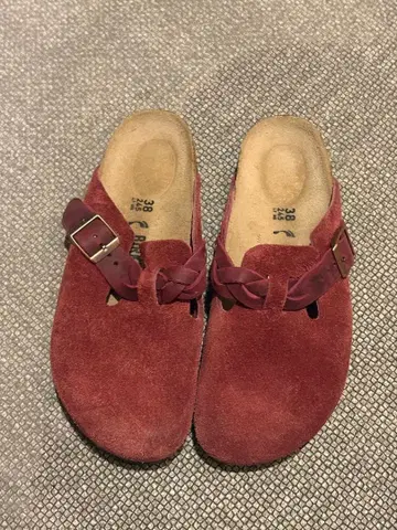 BIRKENSTOCK 빨간색 사보 샌들 38