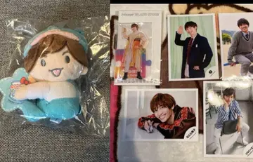 나니와단시 산리오 봉제 인형 아크릴 스탠드 사진 후지와라 죠이치로