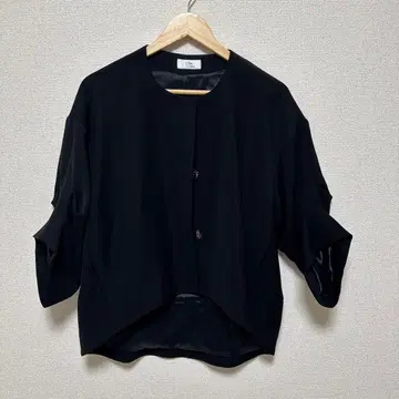 [ 새상품급 ] Aga Black 사이즈 9호 노카라 자켓 돌먼 슬리브