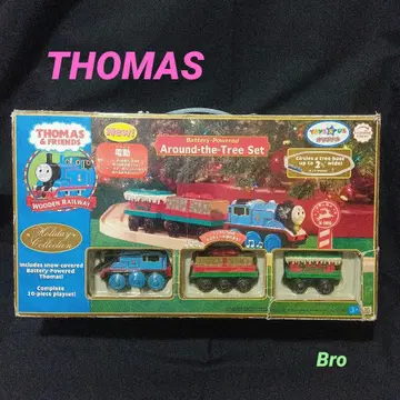 토이저러스 한정판 기관차 토마스 크리스마스 트리 주변을 도는 세트