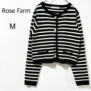 로즈팜 시마무라 가디건 보더 니트 겉옷 M