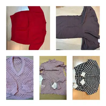 여성용 상의 스커트 세트 4점