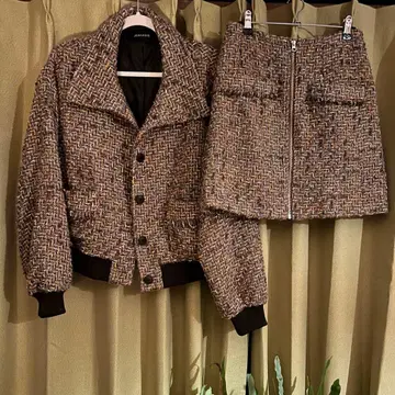 트위드 자켓 & 스커트 셋업 F