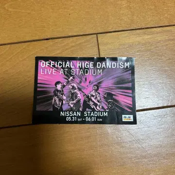 OFFICIAL HIGE DANDISM 스타디움 라이브 특전 스티커