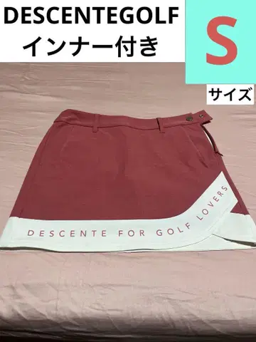 DESCENTE 골프용 스커트 빨흰 이너 포함