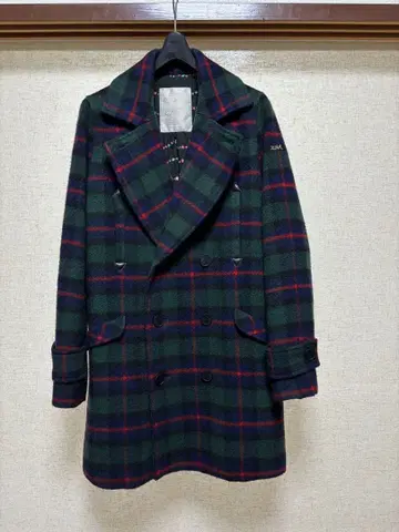 X-girl 체크 무늬 P 코트