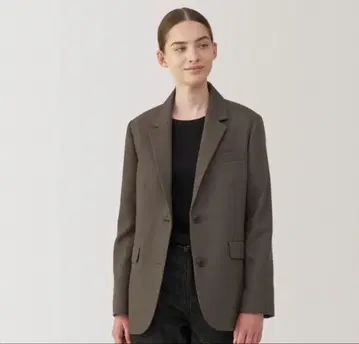 무인양품 기모 테일러드 자켓 S 브라운