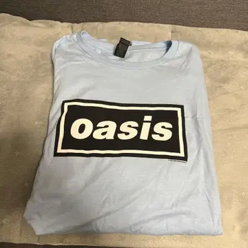 Oasis 로고 T셔츠 XL 라이트 블루