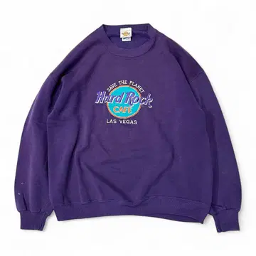 90s USA제 하드 록 카페 JERZEES 맨투맨 퍼플 XL