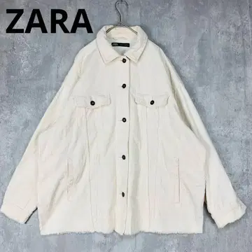 ZARA 자라 코듀로이 자켓 아우터 화이트 겨울
