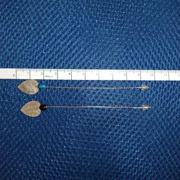 K10 하트 모양 체인 귀걸이