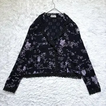 [ 가티노 ] 레이스 가디건 자켓 M 꽃무늬 레트로 모던 겉옷