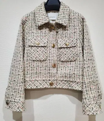 [ 새상품급 ] ANAYI 팬시 라메 트위드 자켓