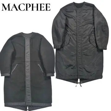 투모로우랜드 맥피 리버서블 나일론 플리스 노카라 코트