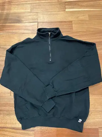 RUSSELL ATHLETIC 다크 그린 하프 지퍼 트레이닝복