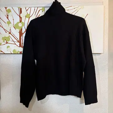 ZARA 블랙 터틀넥 스웨터 XL