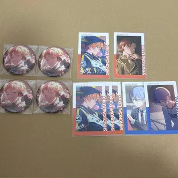 시노노메 아키토 아오야기 토우야 에피카 금박 글리터 캔뱃지