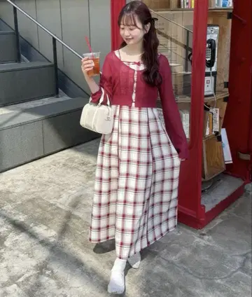 one after another NICE CLAUP 가디건 세트 원피스