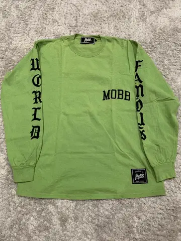 MOBB 긴팔 티셔츠 L 사이즈 라이트 그린
