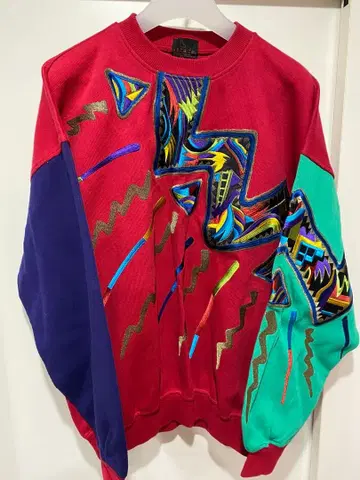 산타페 트레이닝복 니트 자수