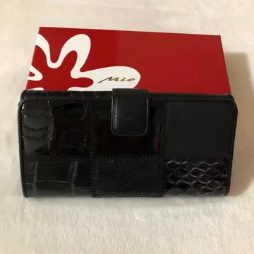 mio milano 천연 가죽 장지갑