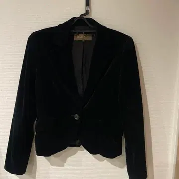 가격 인하 BALLSEY 블랙 벨벳 테일러드 자켓 38