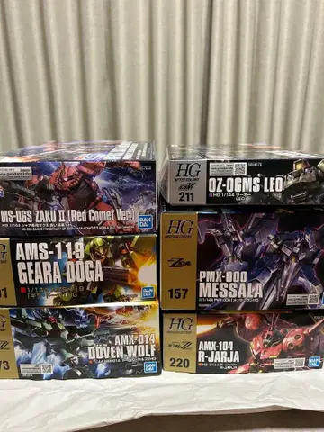 HG 건담 프라모델 묶음 판매 6종