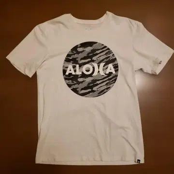 Hurley Aloha 프린트 티셔츠 화이트 면100%