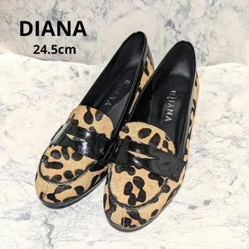 DIANA 다이애나 레오파드 무늬 로퍼 24.5cm