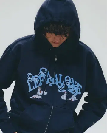 LeftAlone 집업 후드티 ( M )