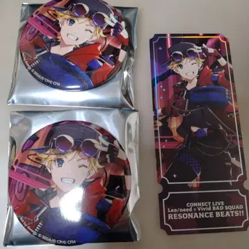 프로세카 코네라이 비바스 카가미네 렌 캔뱃지 티켓풍 카드 세트