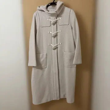 JILL by JILLSTUART 베이지 더플 코트 후드 부착