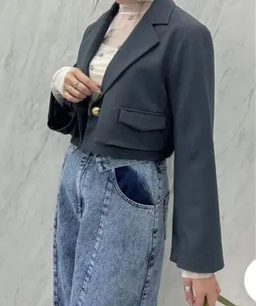 dazzlin 레이어드 라이크 숏 자켓