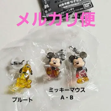 디즈니 마츠모토 세이지 메지루시 액세서리 3개 미키 A B 플루토