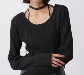 [ PAGEBOY ] 초커 리브 니트 풀오버