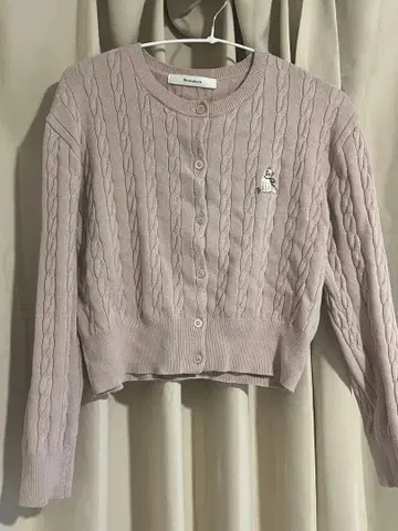 Rirandture cat 모티브 자수 니트 가디건